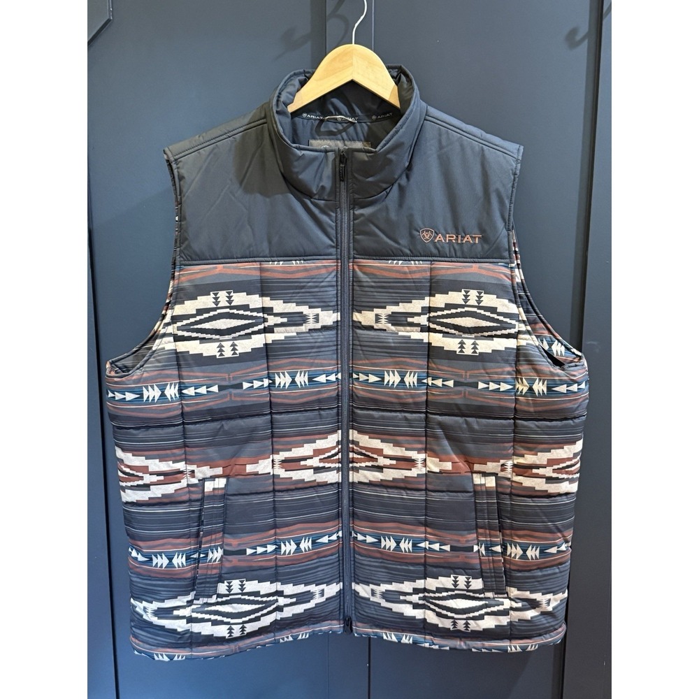 Ariat Crius Ins Insulated Vest Mens 2XL Big Tall SOUTHWEST Aztec Conceal $90